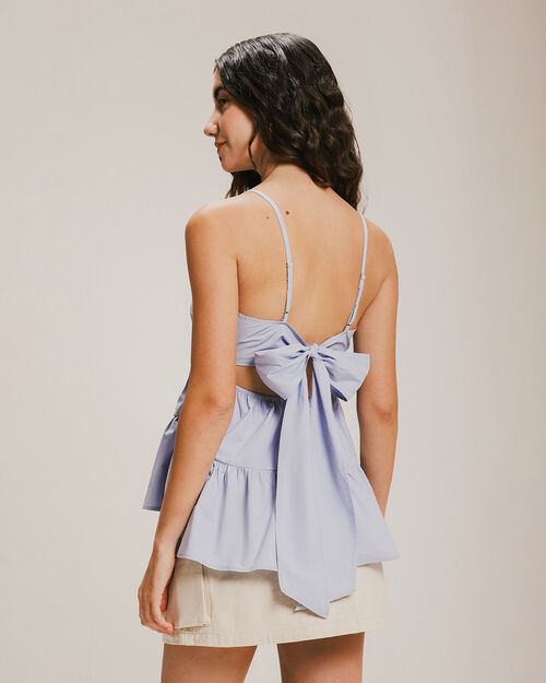 Blusa Tirantes Amarre Espalda